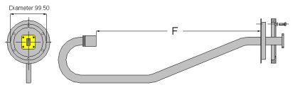 Illuminatore singola polarizzazione 10,1:15GHz per parabola 1,2mt