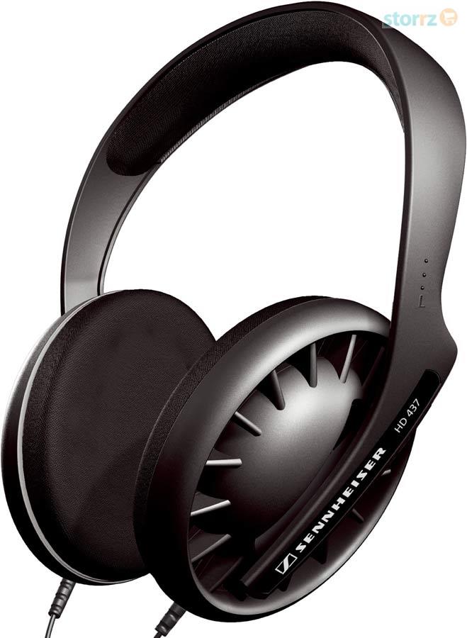 Traditional Open Hi-Fi Stereo Headphones Black HD437
