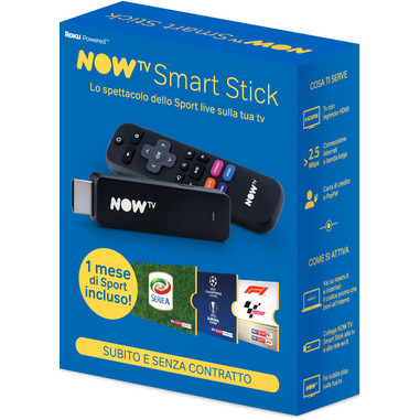 NOW TV STICK 1M SPORT INCL. NEW