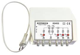 Centralino autoalimentato per mux RAI con filtro passa elimina ch 26-30-35-40 G:30dB Reg 3IN (CH)(B3)(21:60-CH) Out 115dBuV