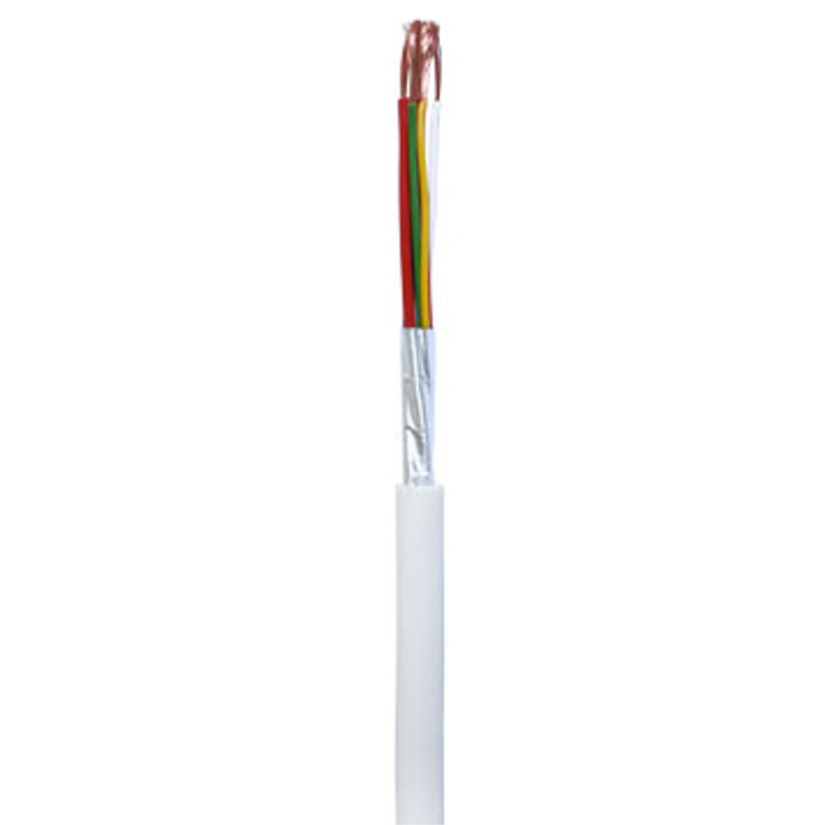 Cavo Allarme in CCA 2x0,50 + 8x0,22 6,8mm PVC Bianco